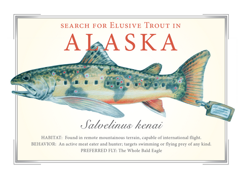 Alaska State Trout Card