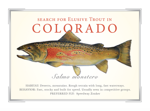 Colorado State Trout Card