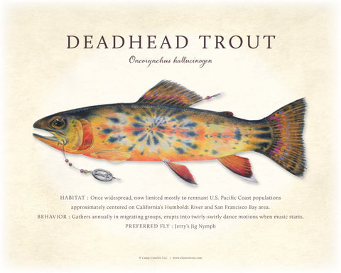Deadhead Trout Giclee Print