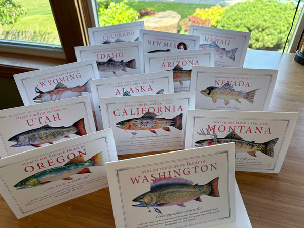 Elusive Trout Greeting Cards of the West