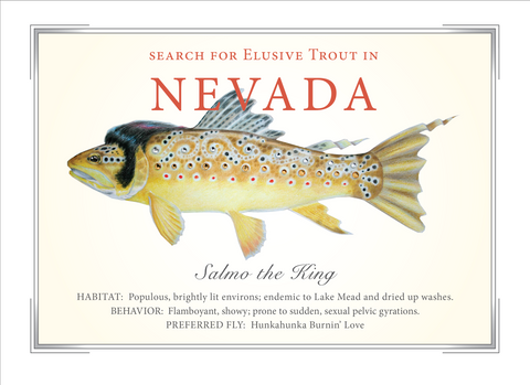 Nevada State Trout Card