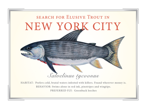 New York City Trout Card