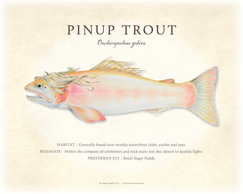 Pinup Trout Giclee Print