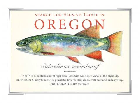 Indiana State Trout Card