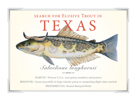 Texas State Trout Card