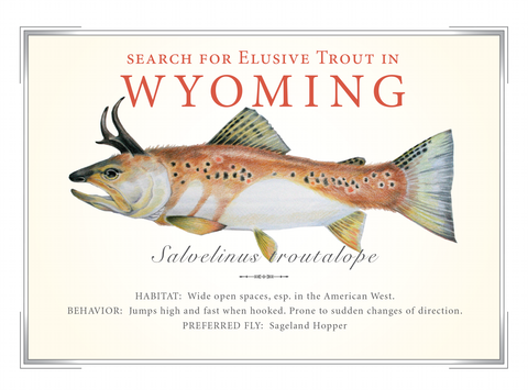 Wyoming State Trout Card